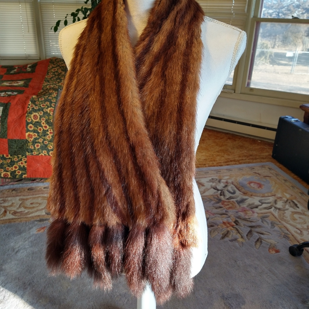 Very vintage real mink Shaw